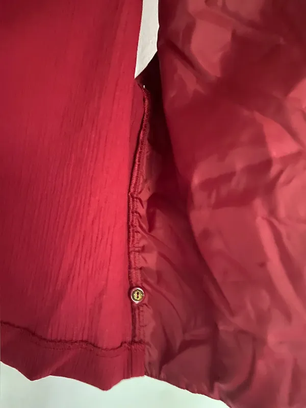 Vintage NWT 1990 Jantzen Red Embroidered V-Neck Vest - Image 9