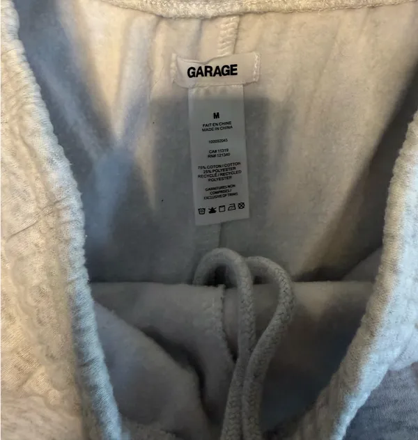 Garage Grey Sweatpants Wide-Leg - Image 3