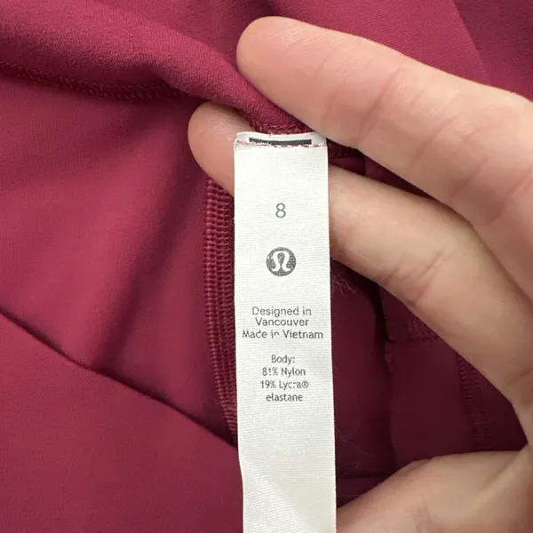 Lululemon Align High Rise Leggings Pomegranate Pink Athletic Women's 8 x 28 - Image 6