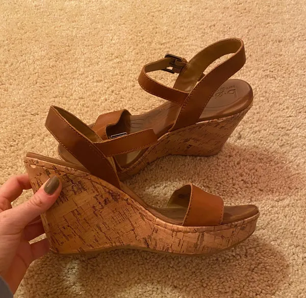 Born Concept Boc Brown Cork Wedges - Image 2