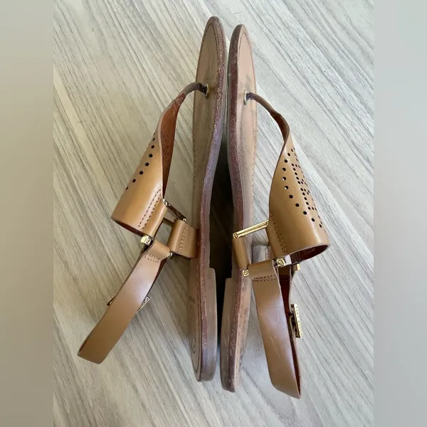 Tory Burch Tan Leather Sandals - Image 3