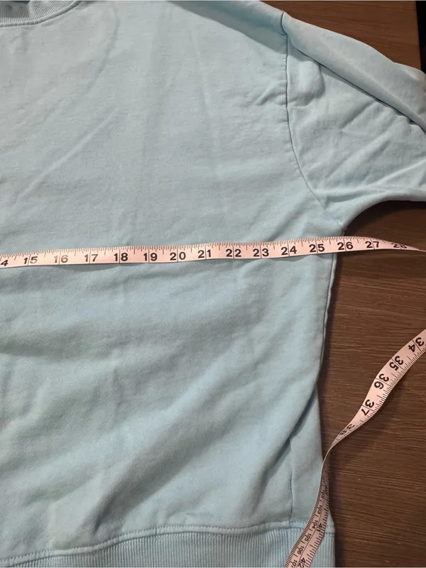 Year of Ours Sky Blue Relaxed Crewneck Sweatshirt - Image 4
