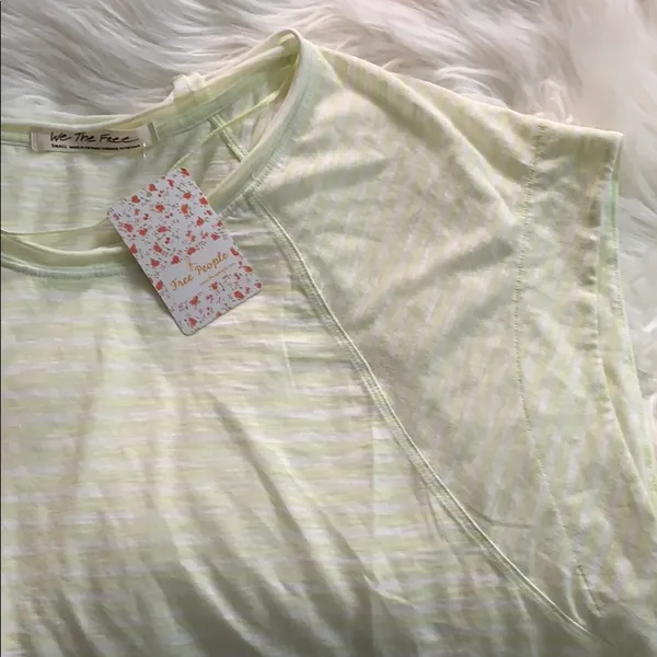 nwt // free people halo cap sleeve tee - Image 7