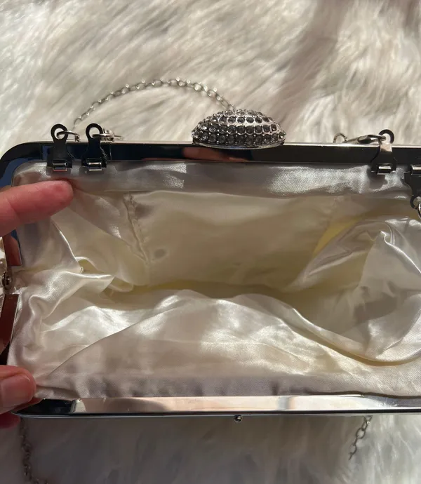 Bridal Clutch/Handbag Tan - Image 10