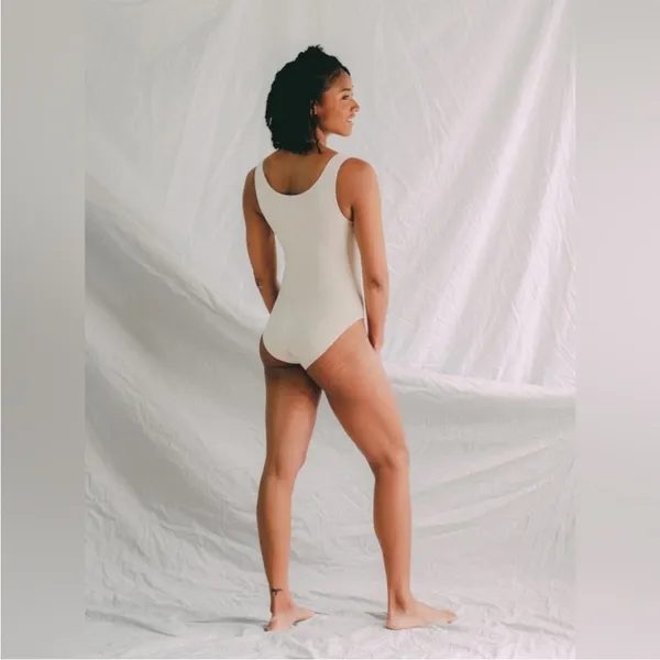 Agnes Cream Scoop-neck Bodysuit size S/M - Image 3