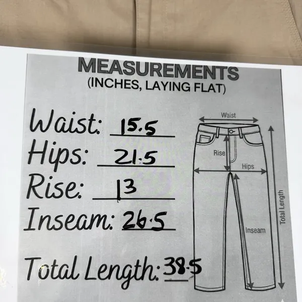Uniqlo Size-M Womens Tapered Trousers Pants Linen Cotton Slash Pocket - Image 4