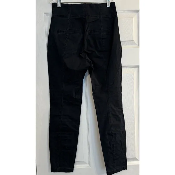 A.L.C. Kingsley Lace-Up Pants Size 6 Black ASO Kim K. Cropped High Rise Grunge‎ - Image 5