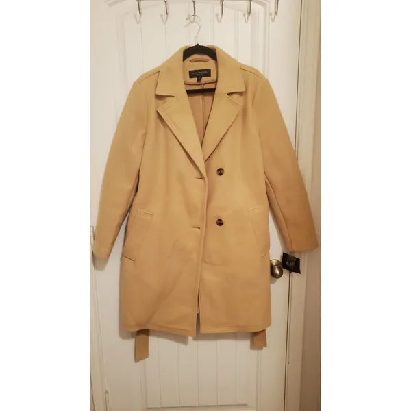NWT Andrew Marc Marc New York Camel Coat MSRP $129 Sz . L - Image 3