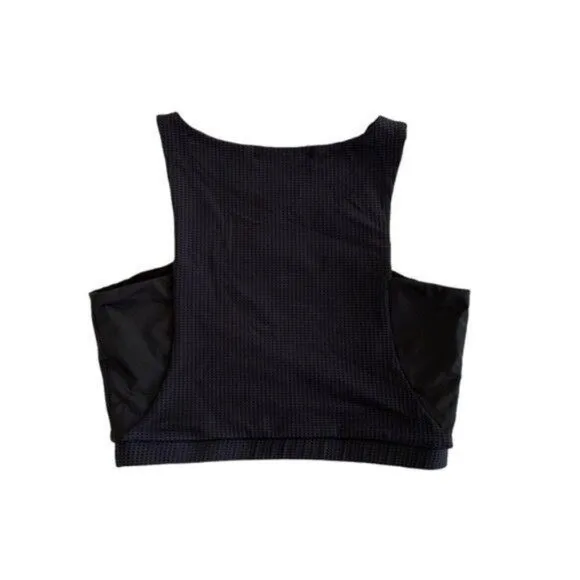 Solow X Daniella Clarke Black‎ Mesh Panel Crop Top Athleisure Streetwear Small - Image 5