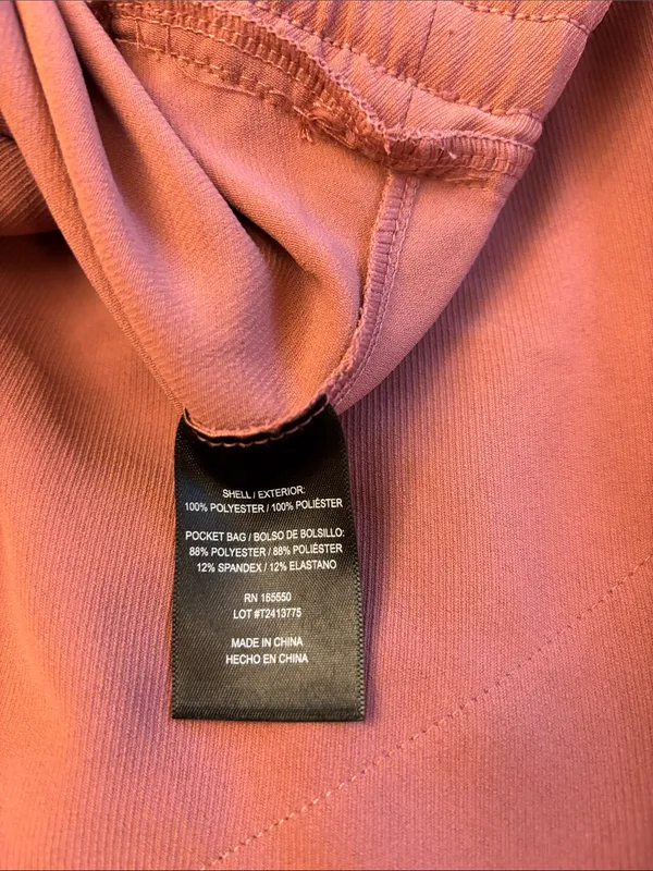 32 Degrees Cool Large Elastic Waist Shirt Dress Mauve Pink Scoop Neck Pockets - Image 13