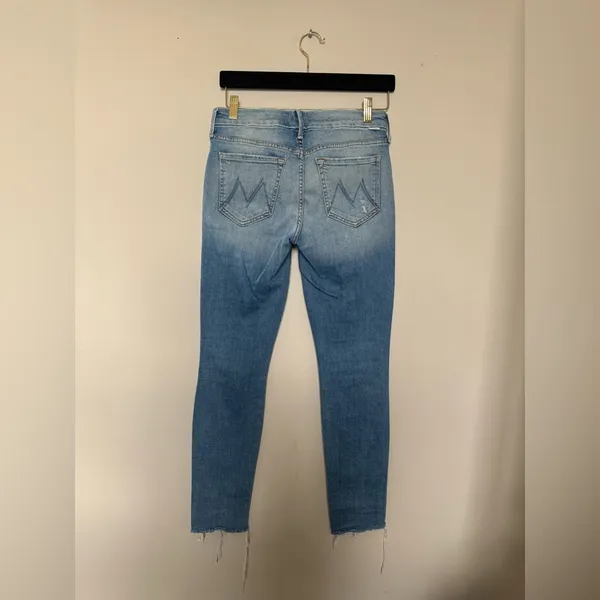 MOTHER Light Blue Skinny Jeans - Image 3