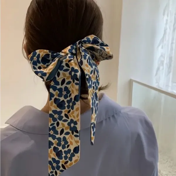 2 Floral Patterned Twillies Blue - Image 4