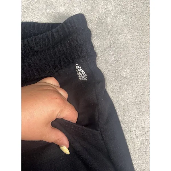 Free People FP Movement Sunny Skinny Sweatpants Joggers Black Size Small - Image 4