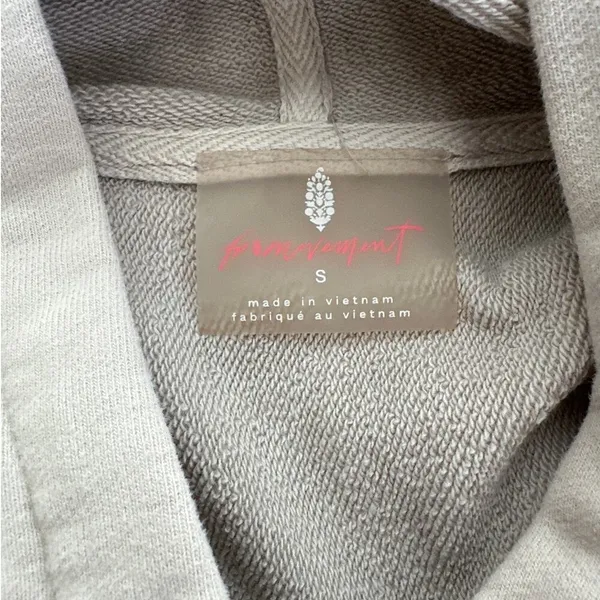 Free People Movement - Cropped Hoodie in Gray - Image 2