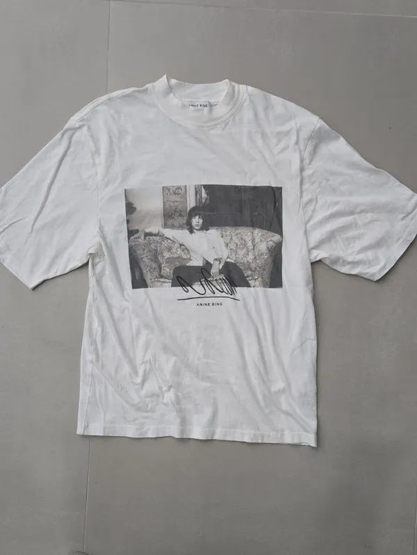 Anine Bing Avi Mick Jagger T-shir Vintage Photo Print Size XS (Oversized) - Image 3