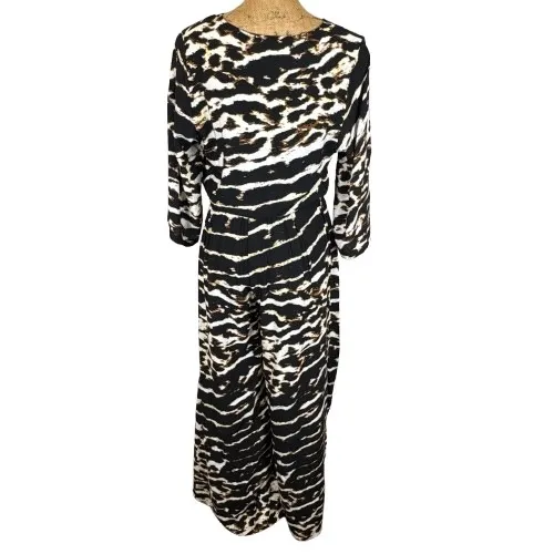 Jaase Lola Just Jungle Wide Leg Jumpsuit Animal Print Bohemian‎ Flowy Size Small - Image 4