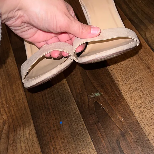 Elegant Beige Ankle Strap Heels size 9 - Image 6