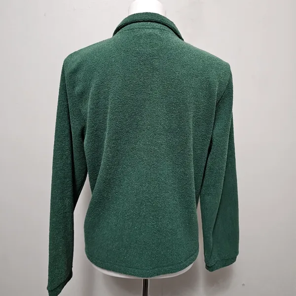 Vintage Mandal Bay Evergreen Cabin‎ Applique ¼ Zip Fleece Top Size Small - Image 6
