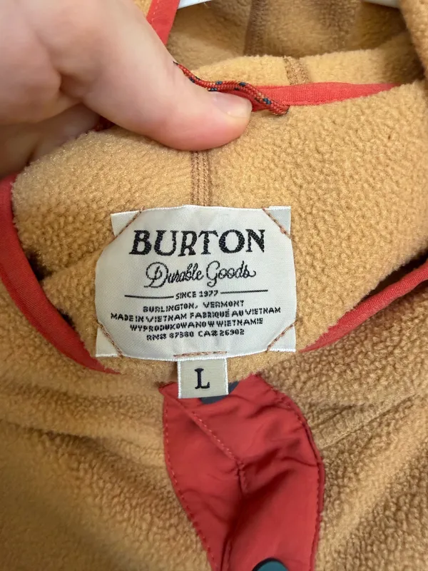 Burton button up hoodie  - Image 3