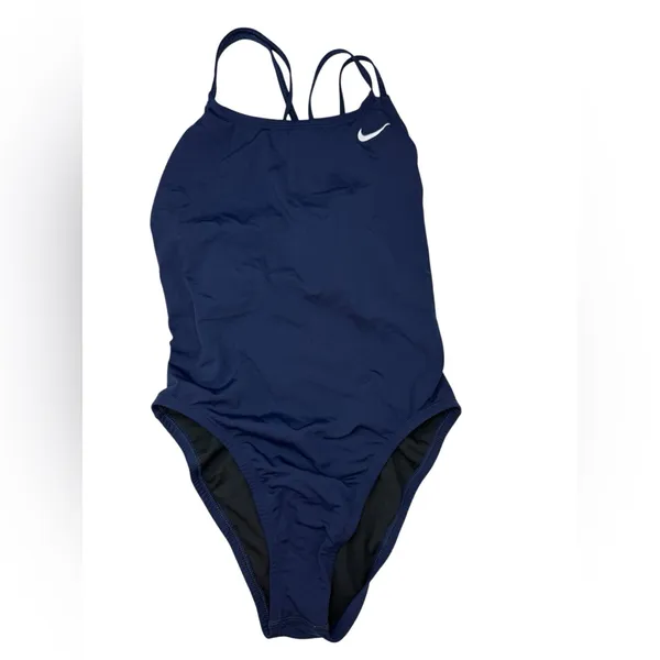 Nike Women's Hydrastrong Solid Spiderback One Piece Navy NWT - Image 3