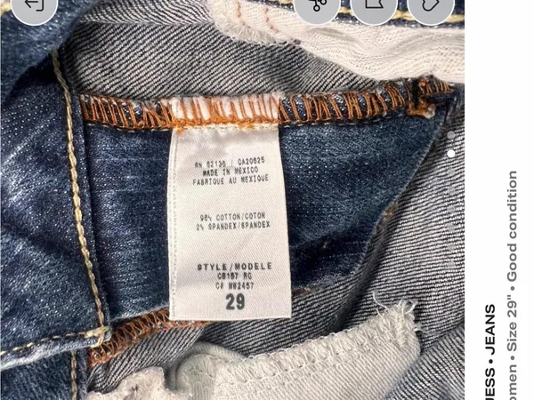 GUESS Women's Mid-Blue Bootcut Jeans with Faded Wash - Image 7