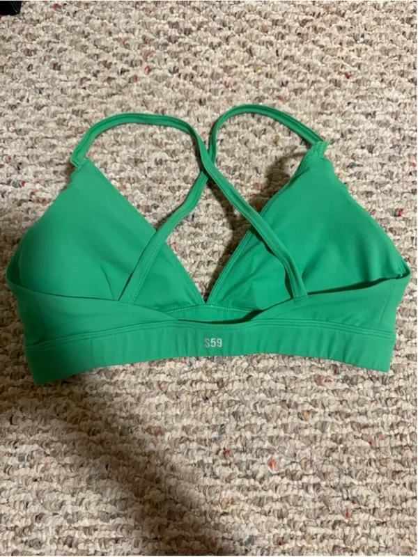 Splits59 Theo Rigor Bra Grass Green Sport- Size Small - Image 4