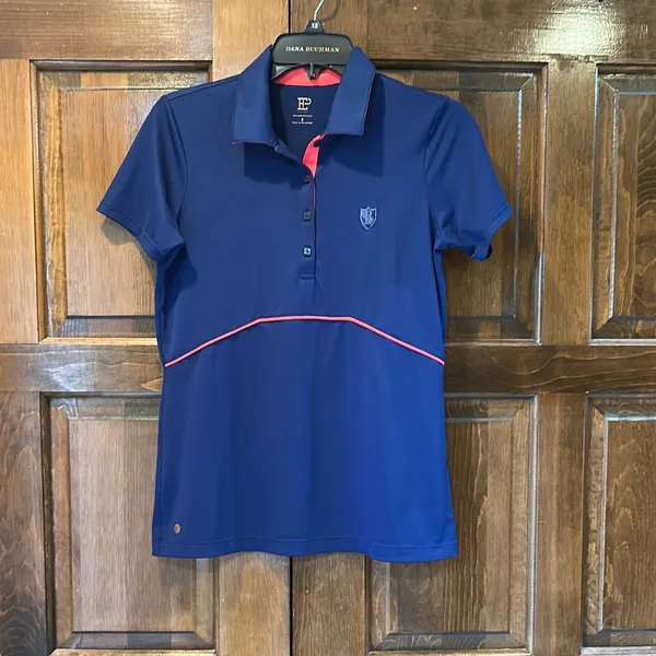 EP Pro Women’s Golf Shirt Size‎ Small Blue Pink Polo B Emblem - Image 2