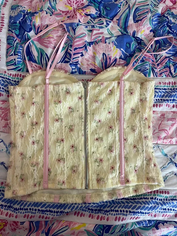 Floral Corset Top Multiple Size M - Image 2