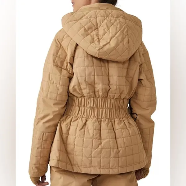 Free People FP Movement All Prepped Ski Jacket Coat in Almond Brown / Tan - NWT - Image 2