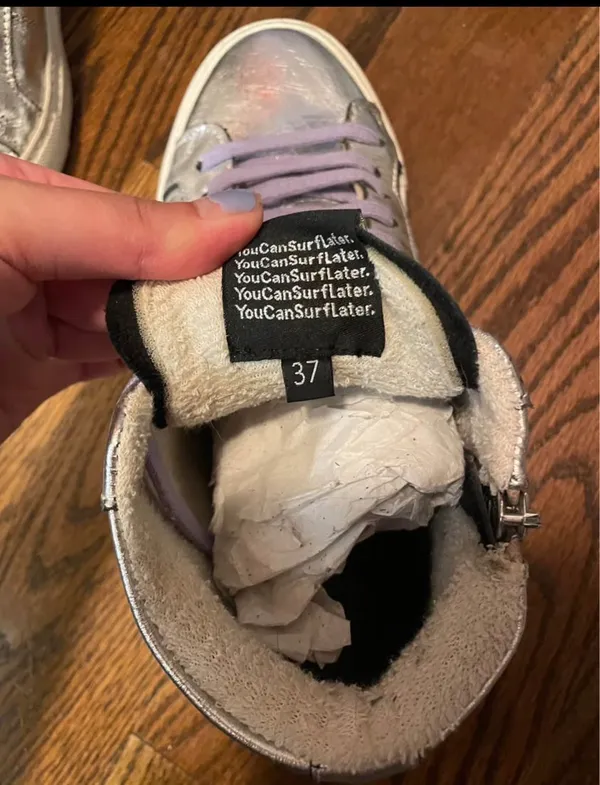 P448 Silver Sneakers - Image 5