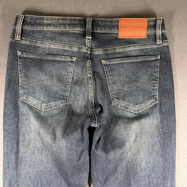 Lucky Brand Sweet Straight Jeans Womens 6/28 Blue Medium Wash Mid Rise Stretch - Image 14