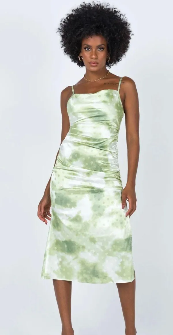 Princess Polly sage green disco Dress - Image 2