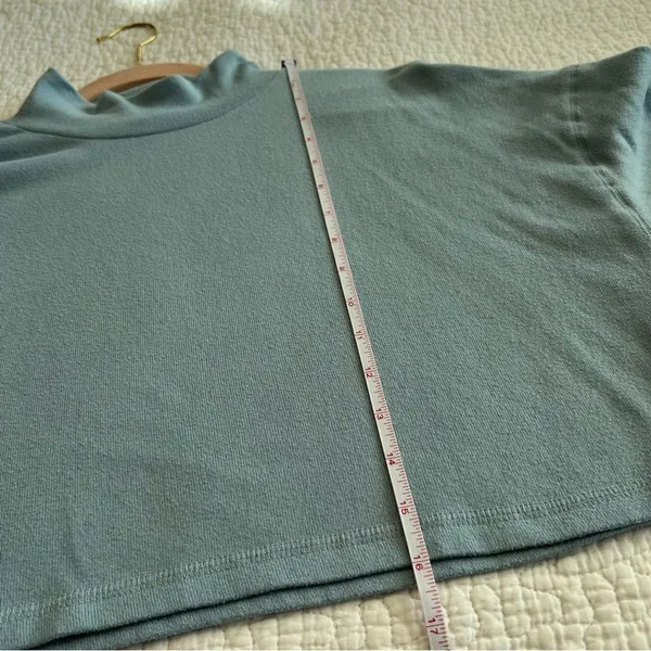✨ Altar’d State Light‎ Blue Mock Neck Long Sleeve Top Small - Image 9