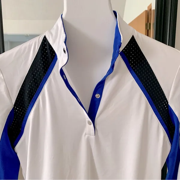 TAIL Activewear Golf Long Sleeve Shirt Blue Size XS - Image 2