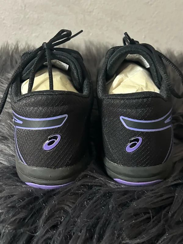 Asics Met Conviction Womens Running Sneakers Black Purple Size 8 - Image 6