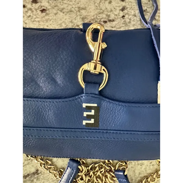 NWT Rebecca Minkoff Mini MAC "E" Blue  bag - Image 2