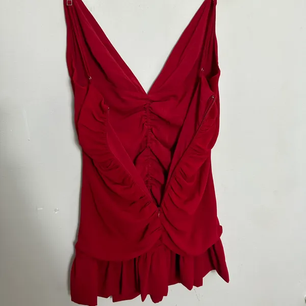 NBD NWT - Lea Mini Dress in Red Ruched Front Party Cocktail - Image 6