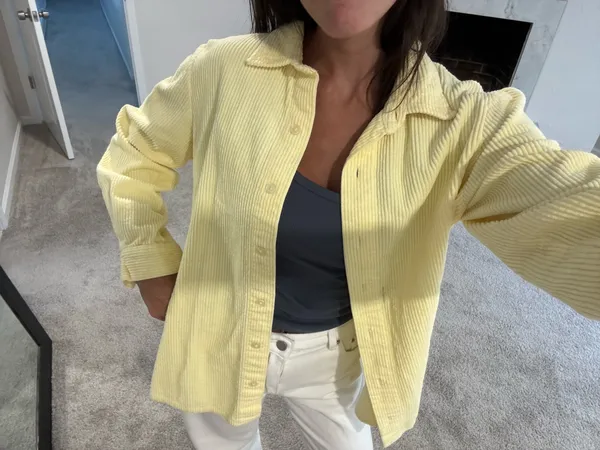 Yellow Corduroy Jacket - Image 3