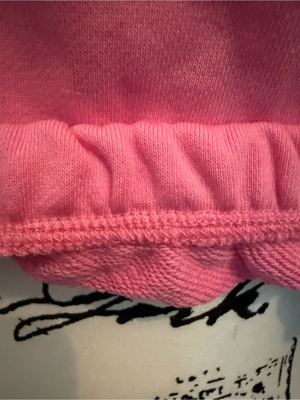 naked wardrobe Pink Cropped Hoodie Sweatshirt - Image 5