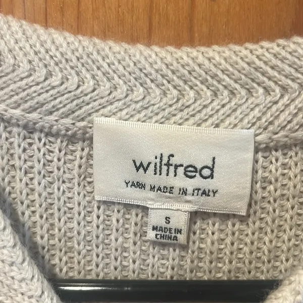 Wilfred Artizia beige vest sweater size small . - Image 2