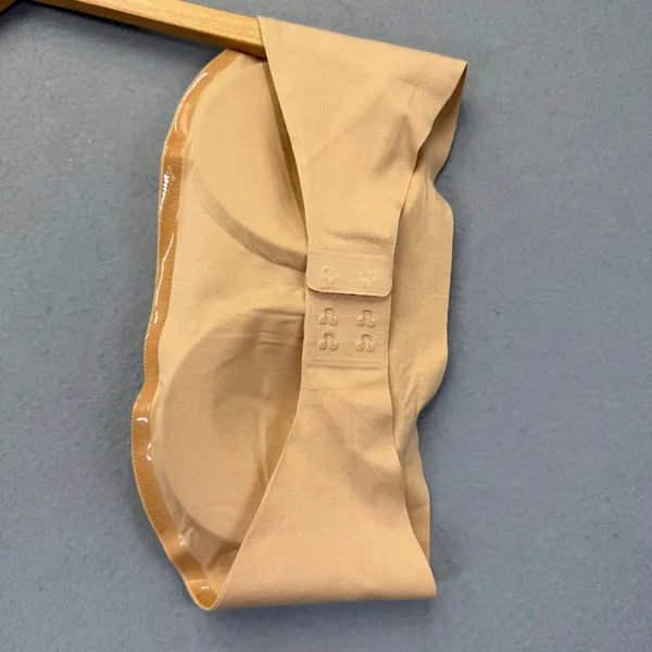 Commando Womens Butter Bandeau Bra Beige‎ Nude Strapless Wireless Large BRA401 - Image 3