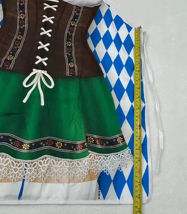 Oktoberfest Fraulein Fabric Novelty Apron Halloween Costume German Bar Maiden - Image 8