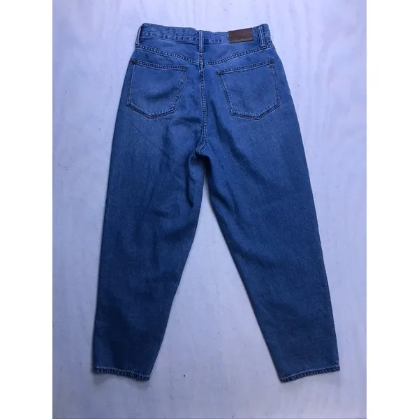 Madewell Baggy Tapered Jeans Women 26 Blue High Rise Tapered‎ Leg CKP455309239 - Image 7