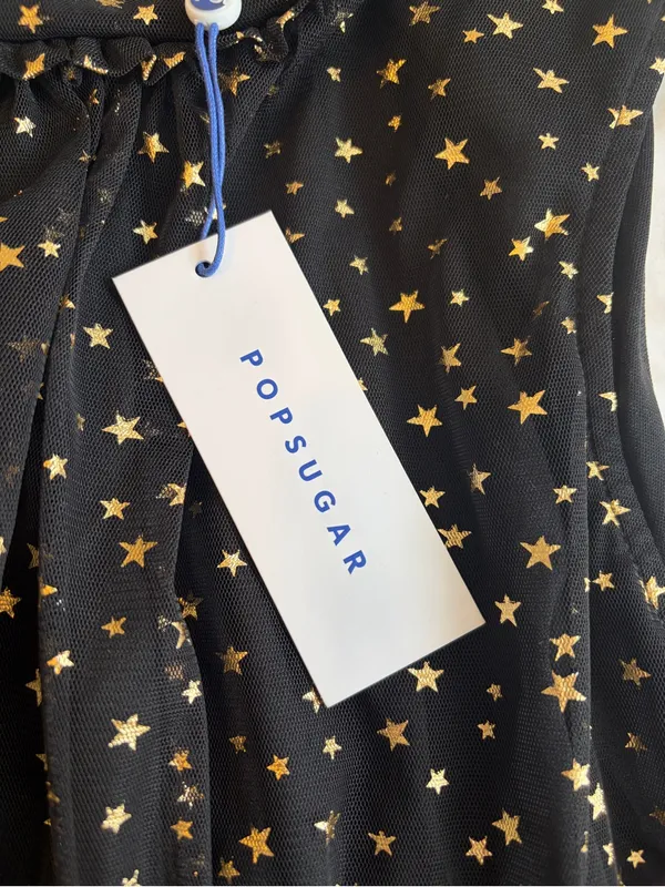 NWT Pop Sugar Lucky Stars Dress Size XL Celestial Metallic Whimsical Flirty M6 - Image 5