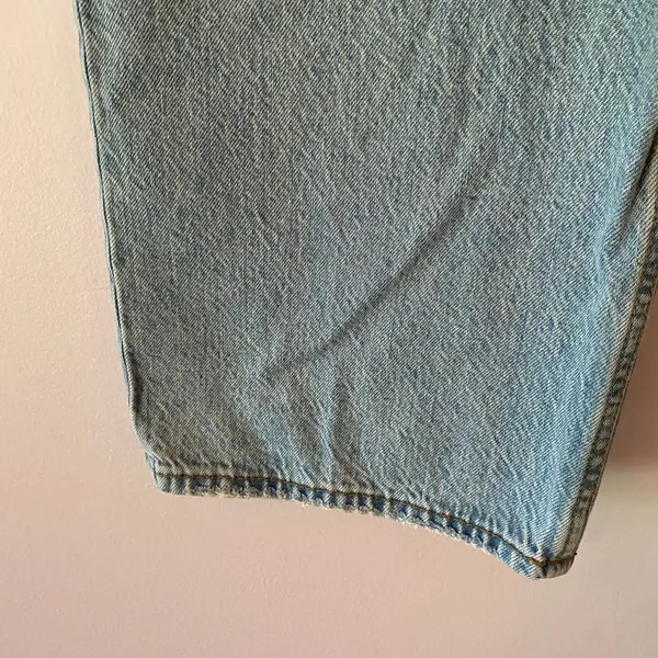 Abercrombie & Fitch The Loose High Rise Jeans Curve Love Light Wide Leg size 12 - Image 4