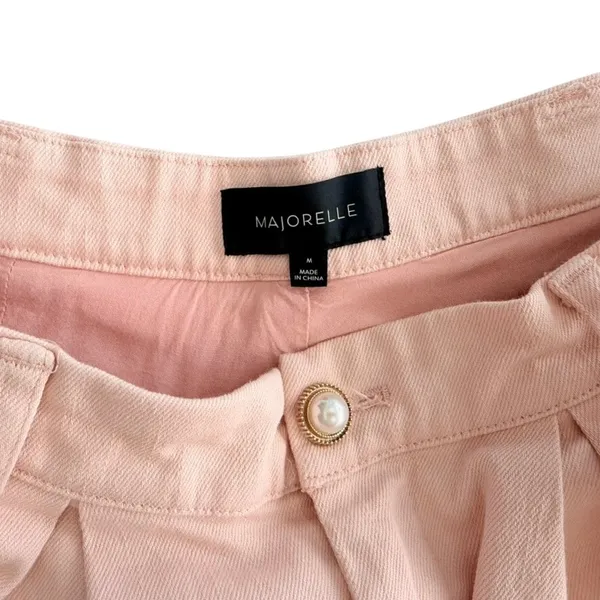Majorelle Kaylee Peachy Pink Shorts Size Medium High Rise Fashion Dressy Party - Image 4