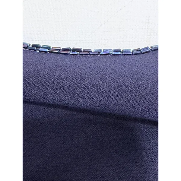 Jessica McClintock Gunne Sax Purple Navy Panel‎ Maxi 13/14 - Image 12