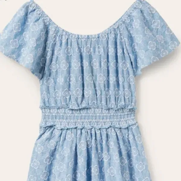 New Scoop Neck Embroidered‎ Dress - Image 3