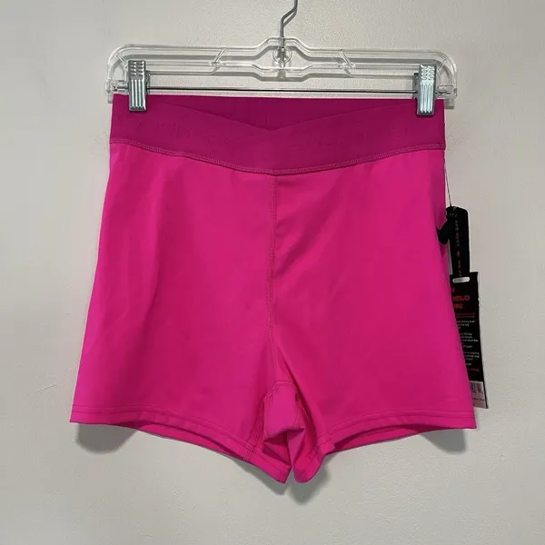 SHEFIT‎ NWT V Waist Biker Short in Pink Glo Size Medium - Image 2