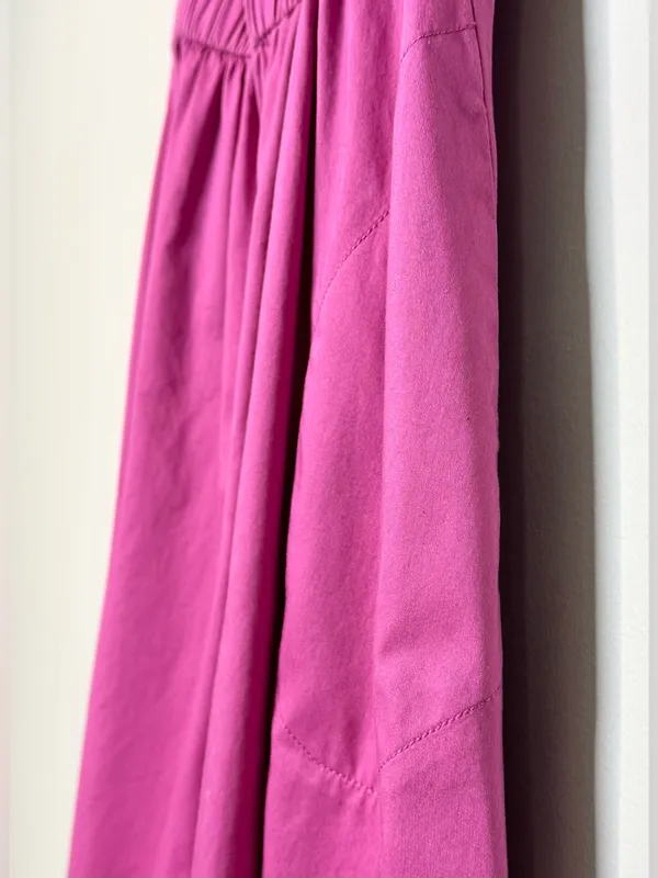 Anthropologie Maeve Pink Purple Fuchsia Mona Off Shoulder Midi Dress - Image 11